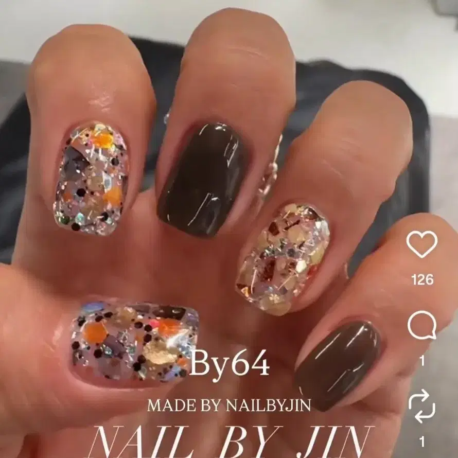 예쁨 예쁨 네일 글리터