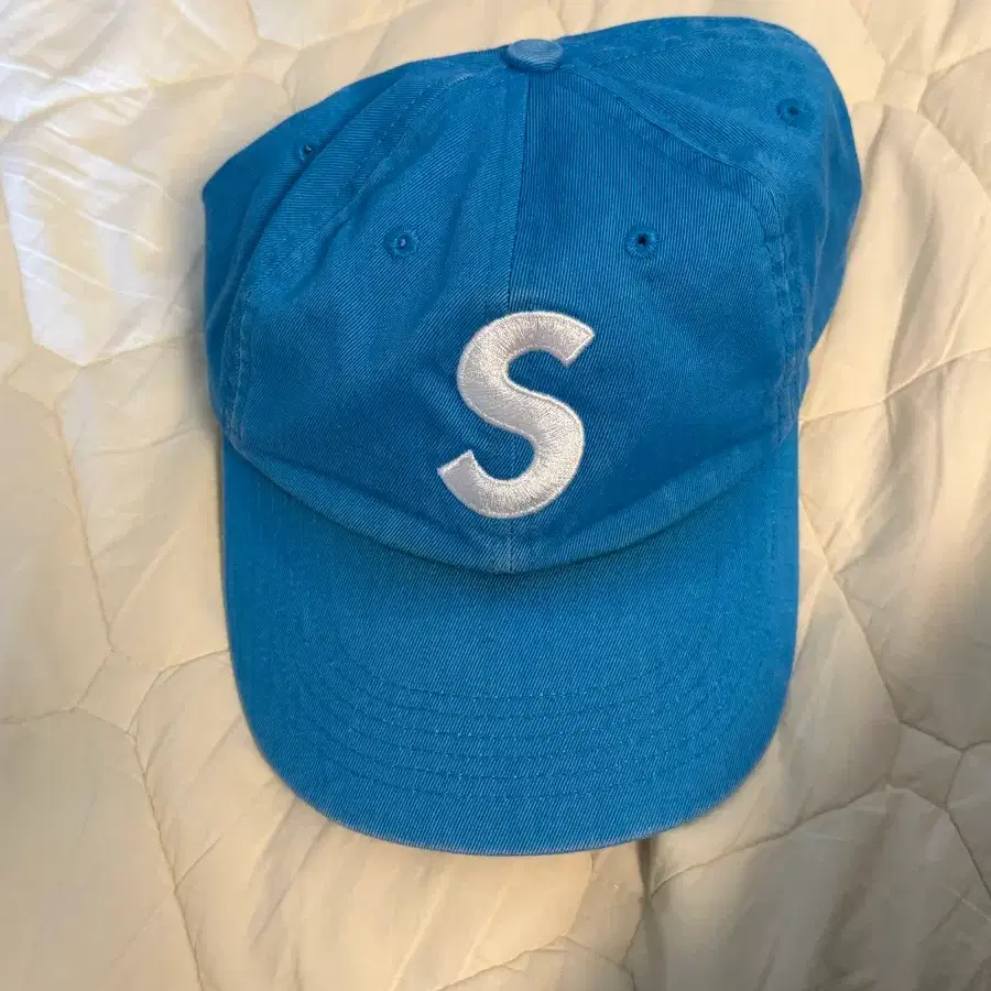 슈프림 s 로고 캡 브라이트 블루 모자