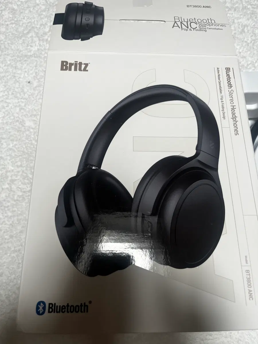 브릿츠 BT 3800 ANC 블랙 블루투스 헤드폰 판매합니다