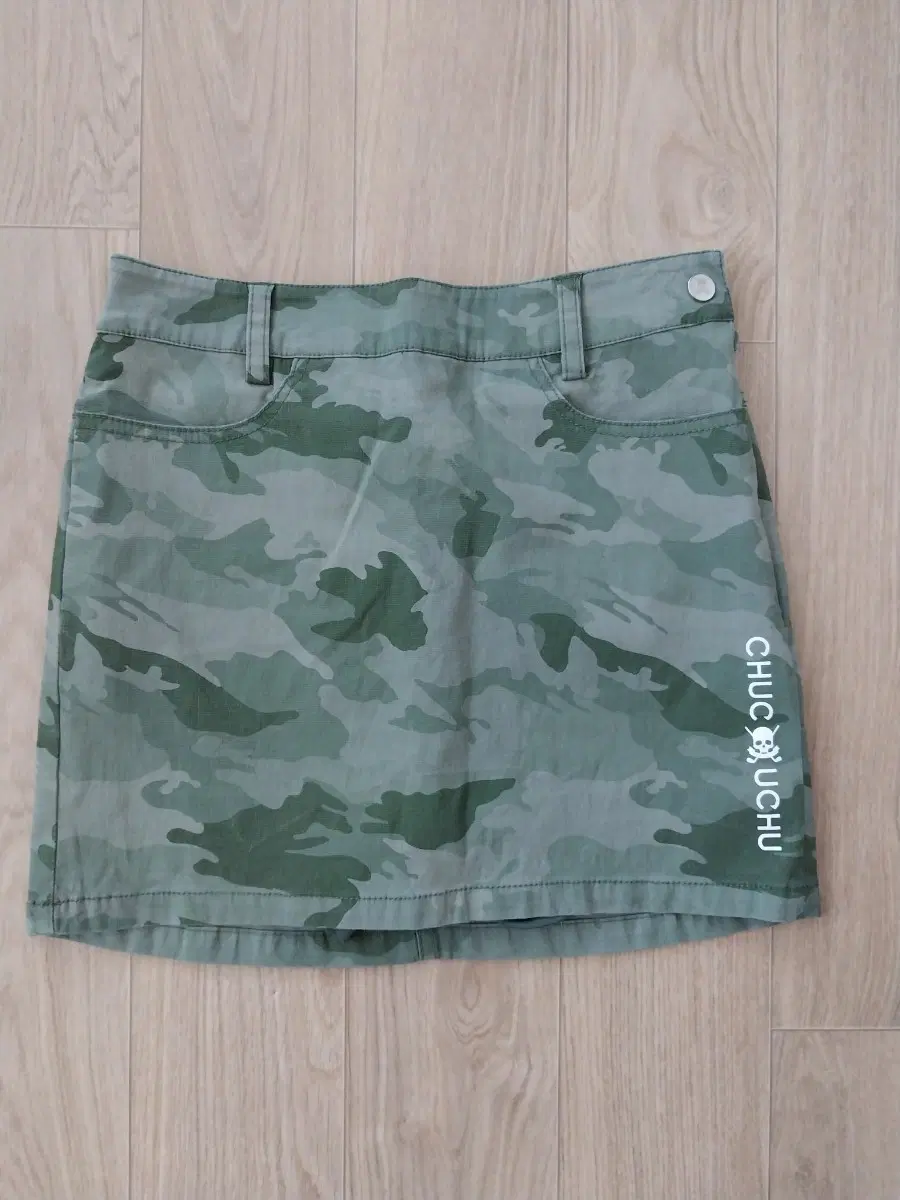 21.츄쿠츄 골프치마 골프스커트 카모 면폴리혼방 스판 봄가을 24인치