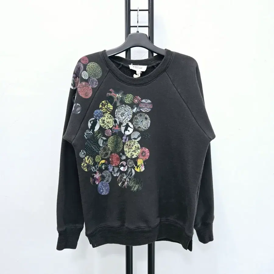 정품 이자벨마랑 ISABEL MARANT 프린팅 맨투맨 블랙