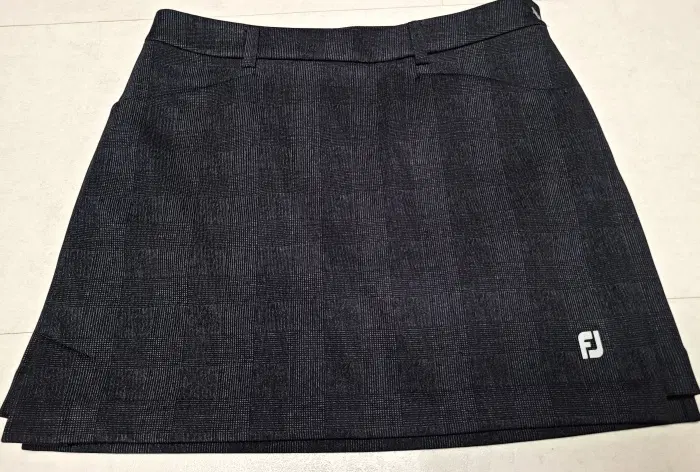 풋조이 연블랙체크 골프스커트 67-92 폴1368