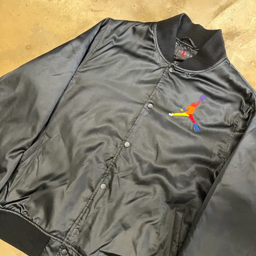 XXL 조던 블랙 바시티 자켓