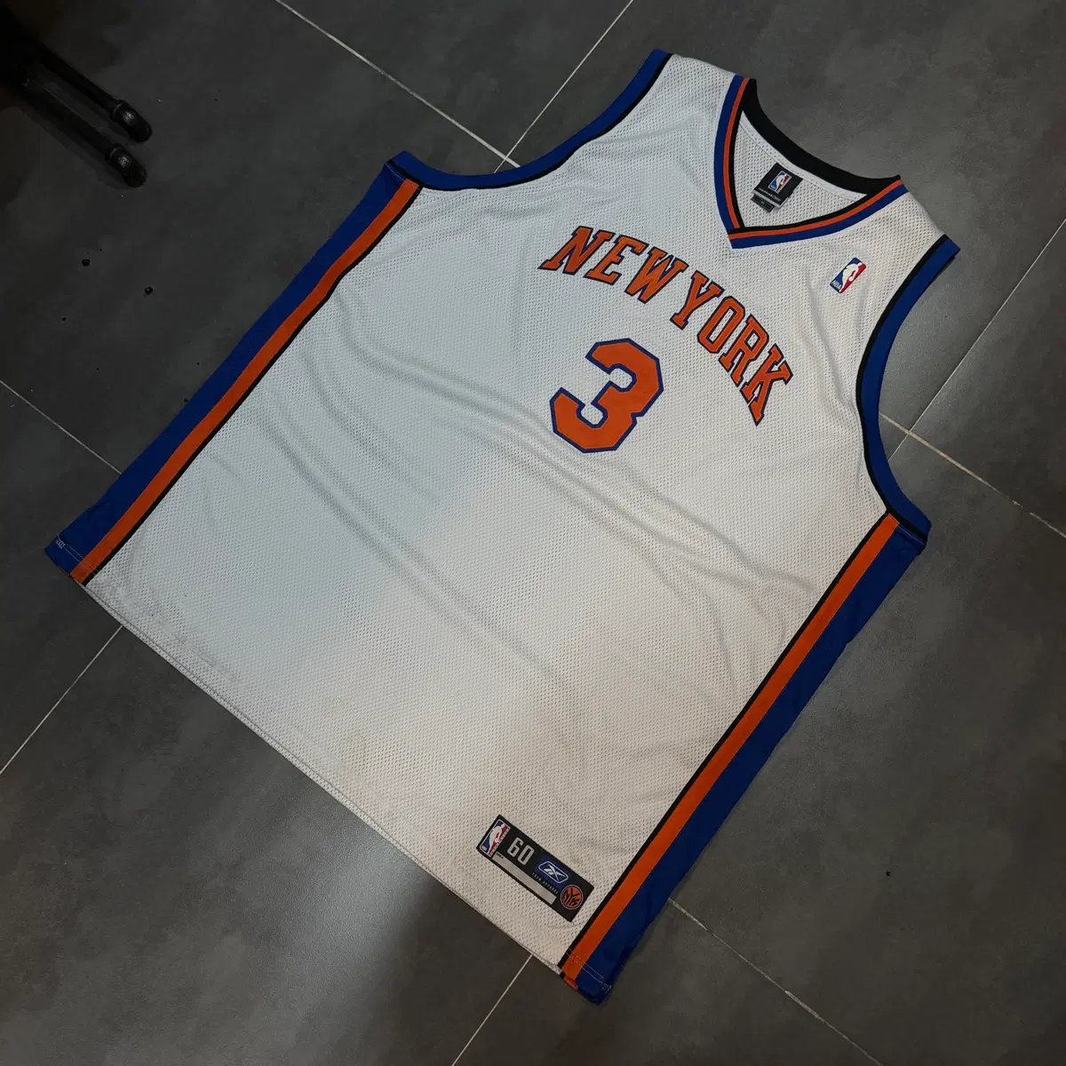 Reebok X NBA 뉴욕 닉스 스테판 마버리 (등번호 3번) 레플리카스윙맨 농구 유니폼 나시 저지