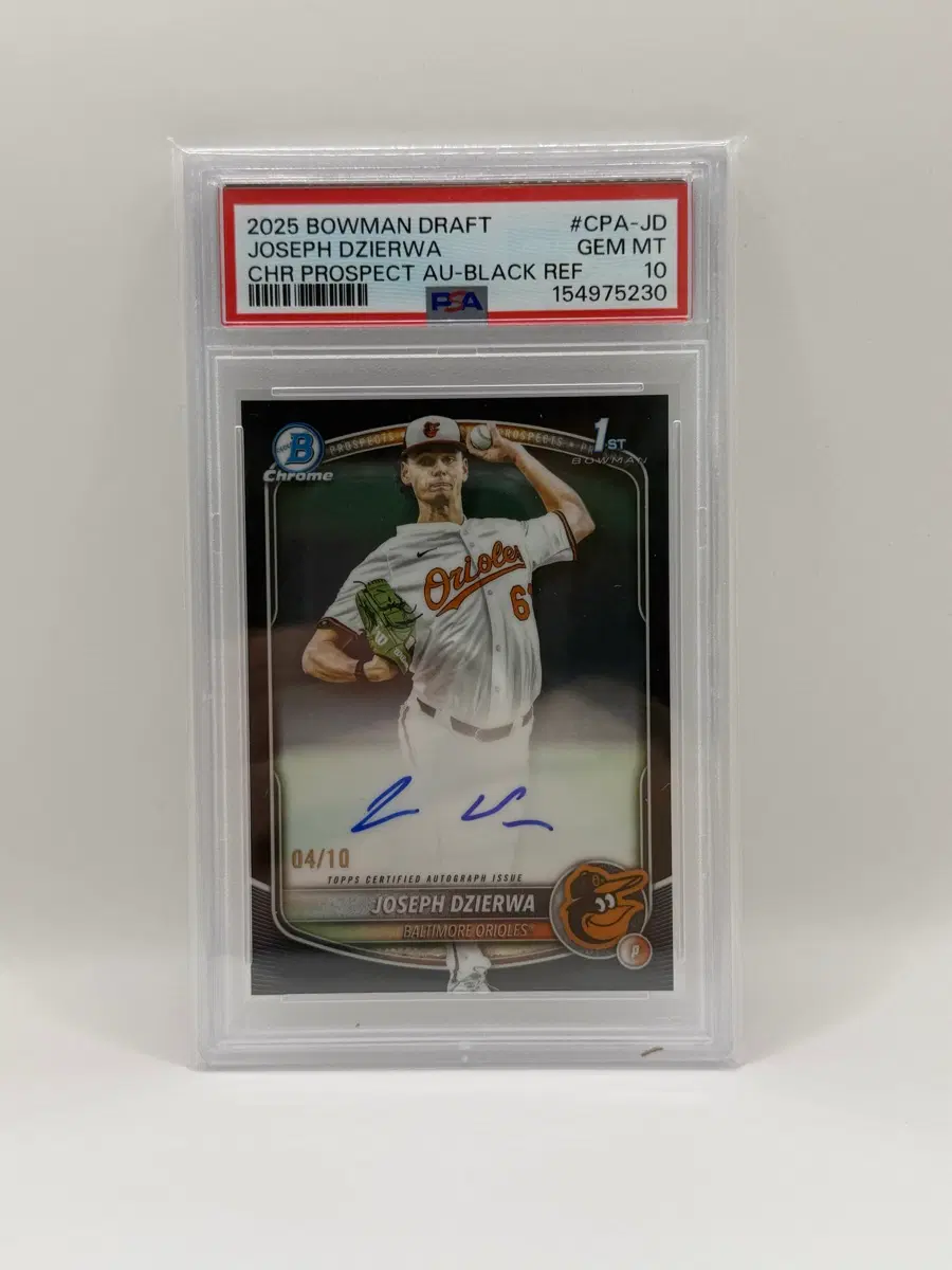 2025 Bowman Draft Joseph Dzierwa 1st psa10