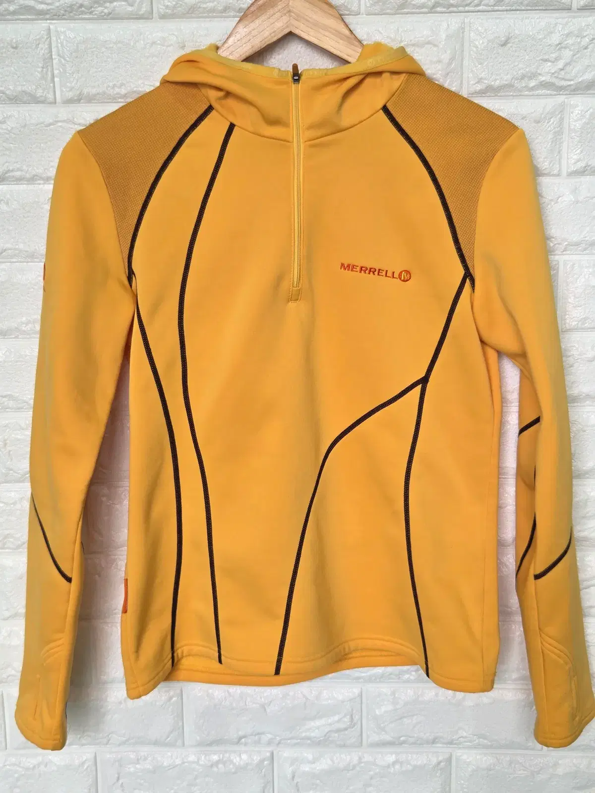 머렐 (MERRELL)여성용 플리스 하프집업 후드 티셔츠