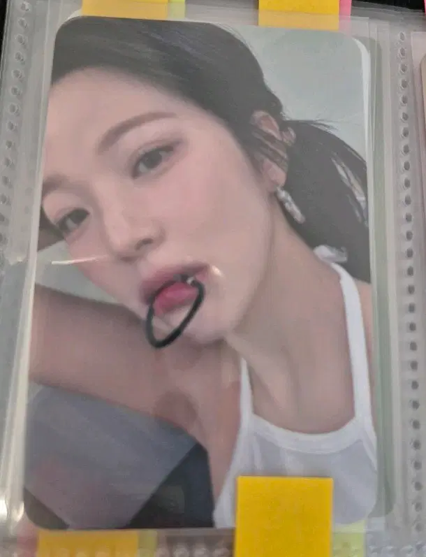 프로미스나인 디마뮤 머묶 백지헌 포토카드