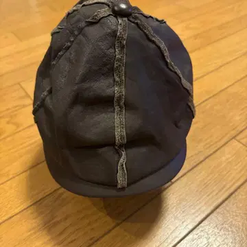 가죽 헌팅 캡 다크 브라운