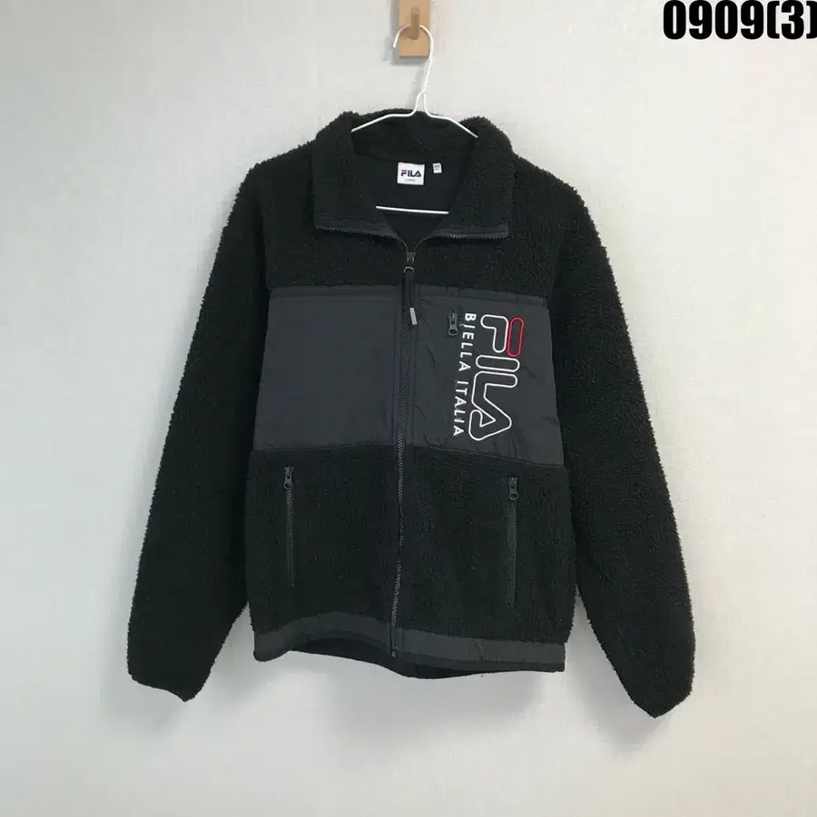 휠라 플리스 자켓 블랙 XS
