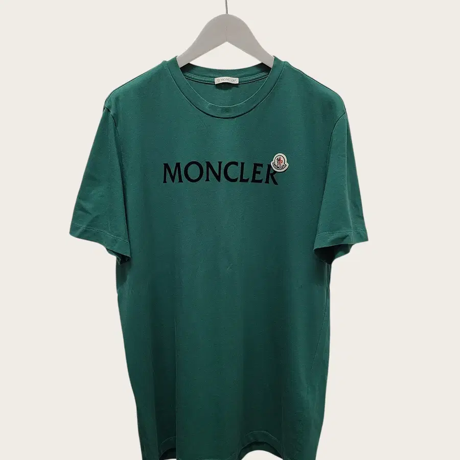[XL] 몽클레어 그린 블랙 프록 레터링 와펜 로고 반팔티