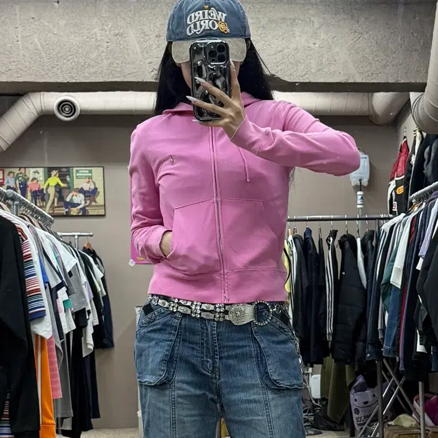 폴로 랄프로렌 핑크 후드집업 S347