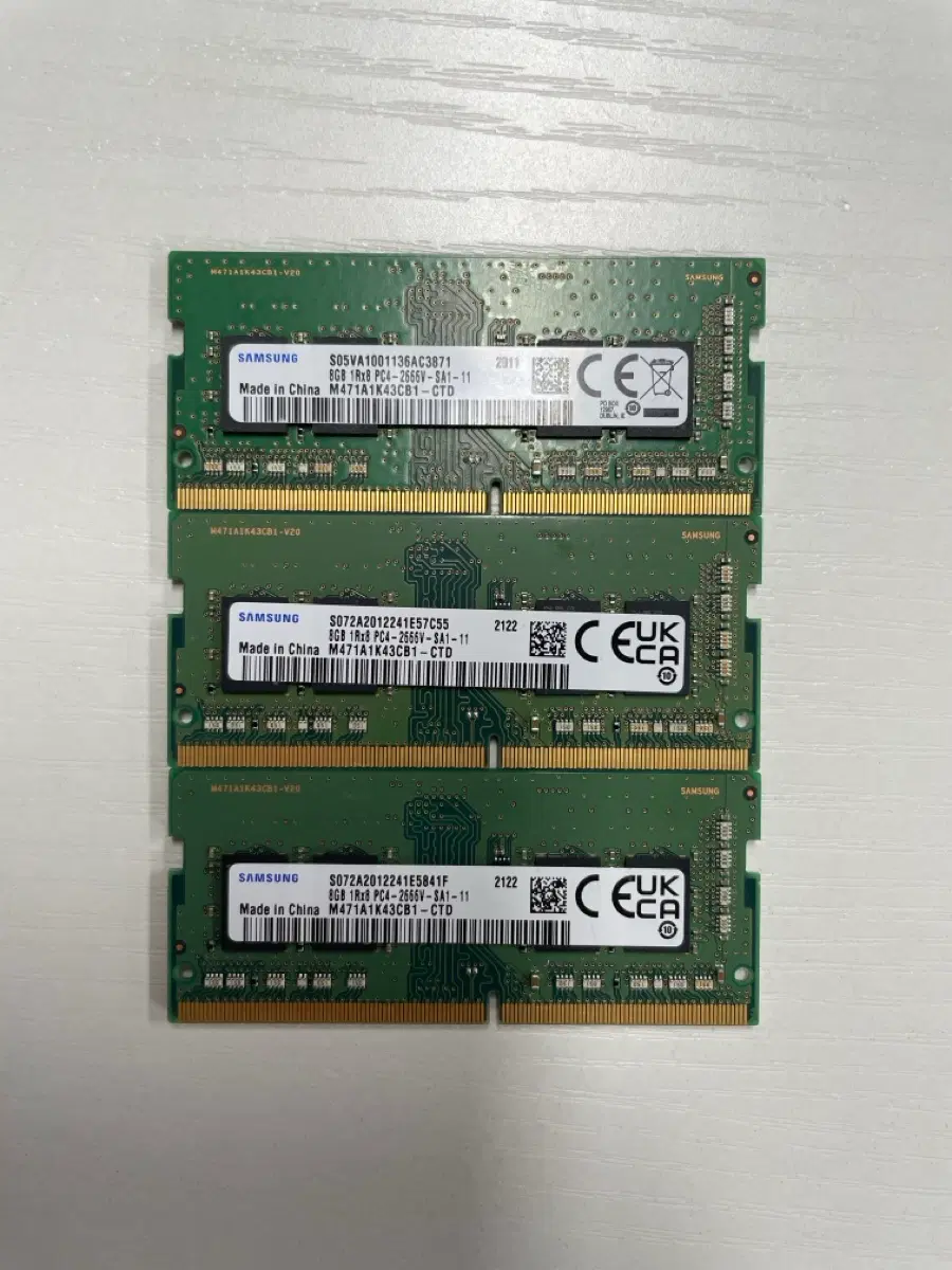 삼성 8GB PC4-2666V 2666MHz 램 노트북 메모리