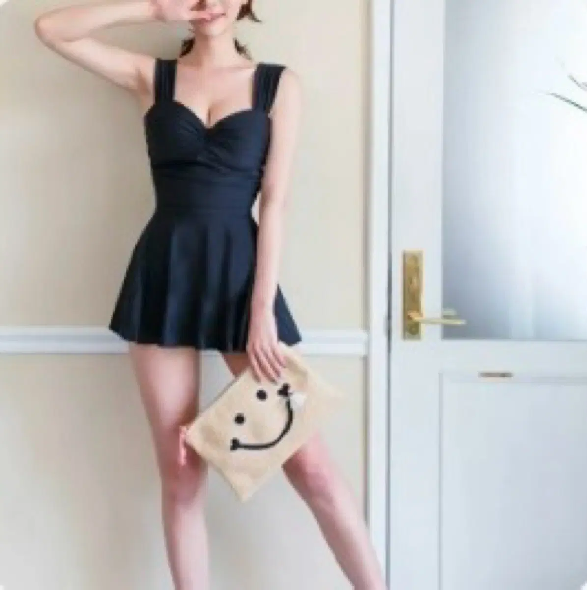 (새상품) 원피스 수영복 블랙