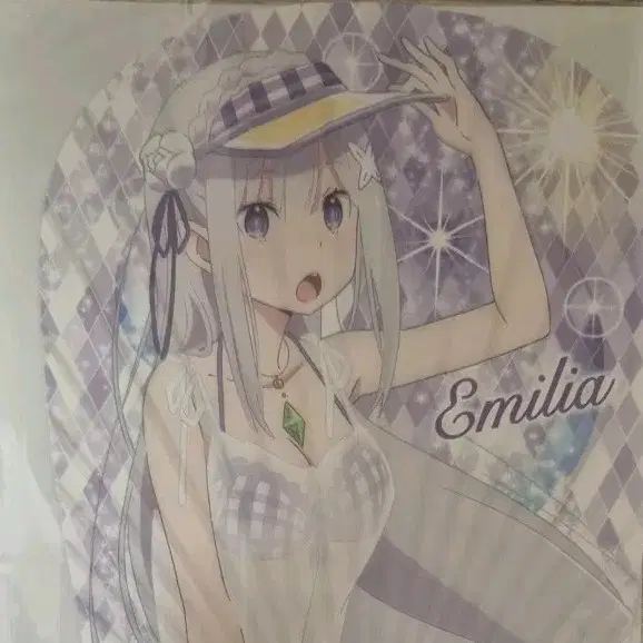Re:zero/리제로 에밀리아 미니 부채/우치와