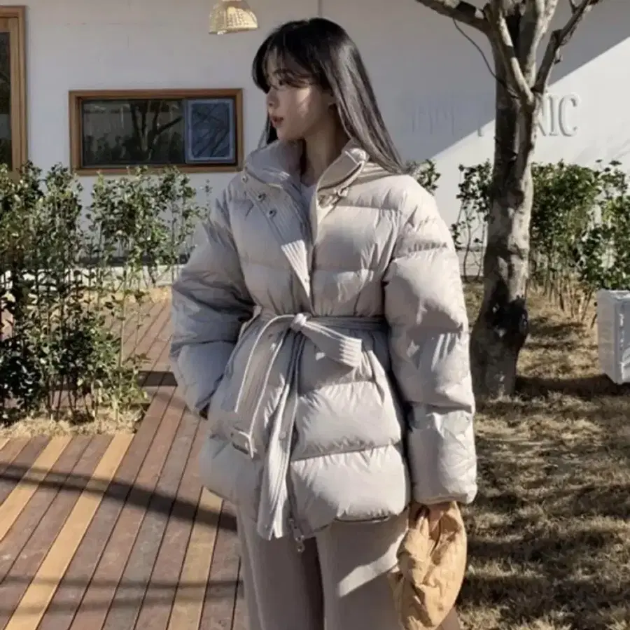오픈잇히어 벨트패딩