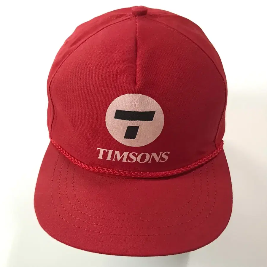 TIMSONS 90s 미국 레드 로프캡 모자