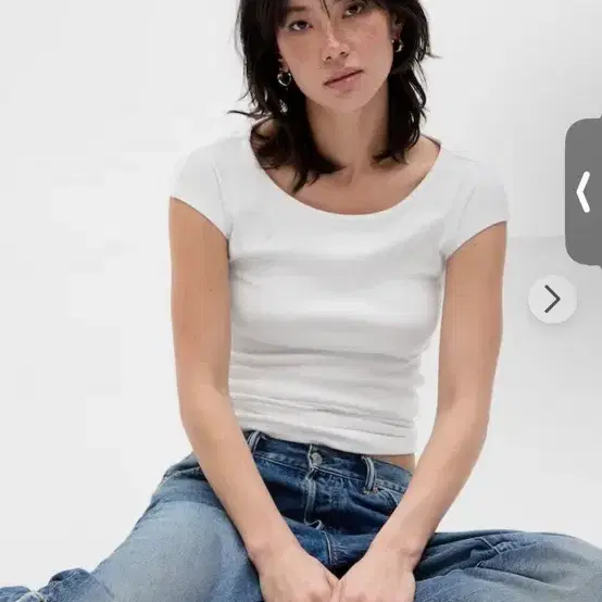 일본 갭 티셔츠 Gap 블랙/화이트