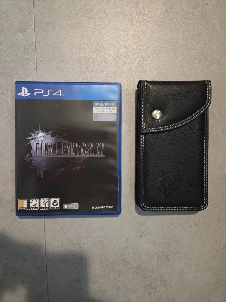 PS4 파이널판타지15 & 특전 가죽파우치