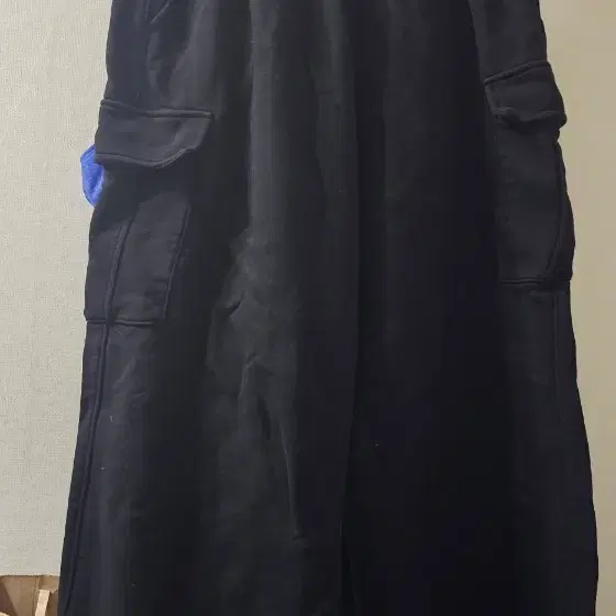탑텐 코튼 테리 카고 턱 와이드 팬츠