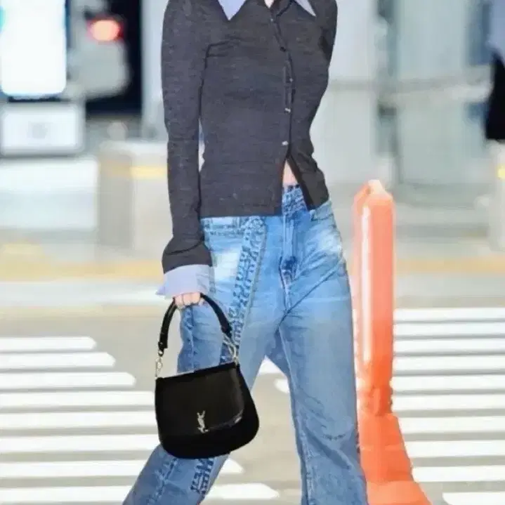 Open yy belted loose bootcut S