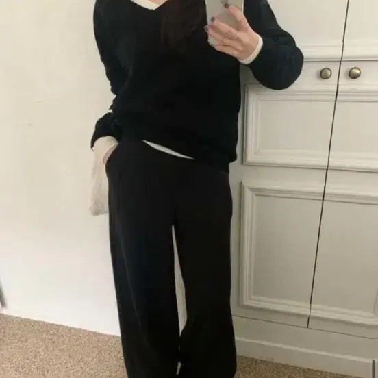 두민 두민샵 핫팩팬츠 블랙S