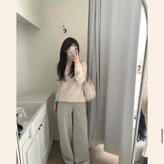 두민 두민샵 핫팩팬츠 라이트그레이 S