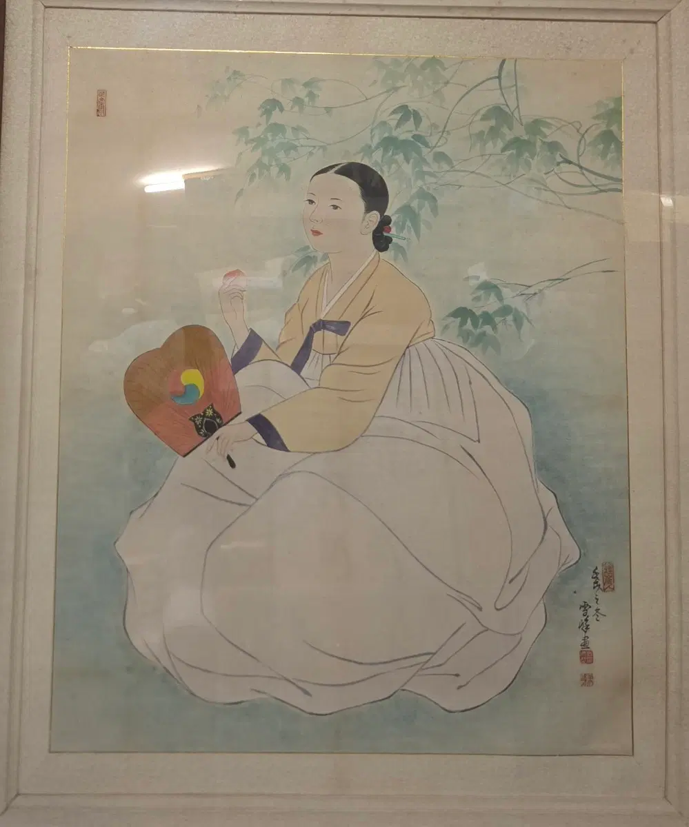 설봉 기노철/진품/그림/미인도