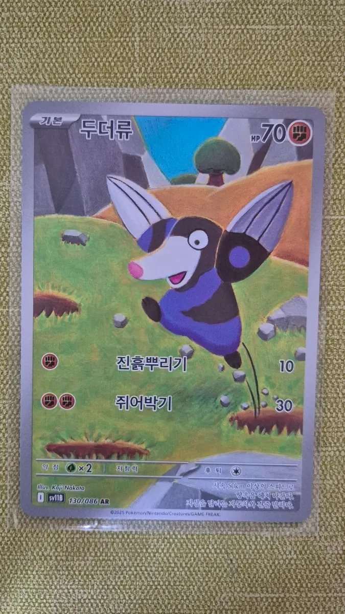 [포켓몬카드 한판] 두더류ar 130/086