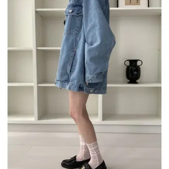 베러파트핏예술오버핏청자켓
