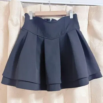 미셸 마카롱 슬림 레그 스커트 블랙 M