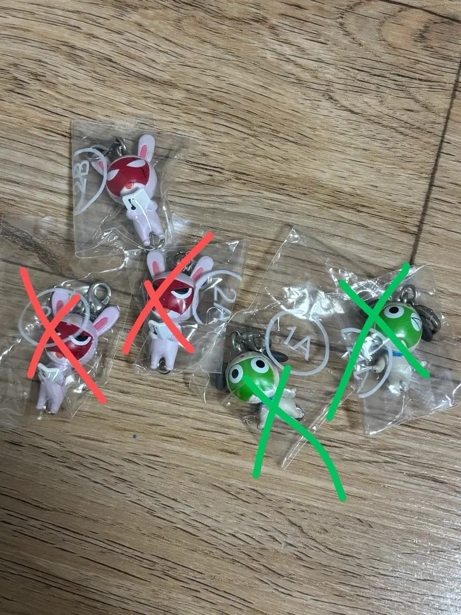 케로로 고전 동물 스트랩 줄줄이 키링 기로로
