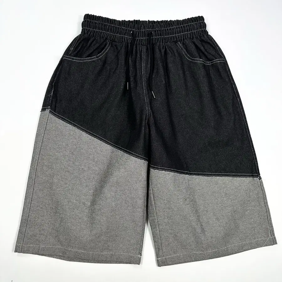 (M) VTG 빈티지 미니멀 와이드 버뮤다팬츠 반바지