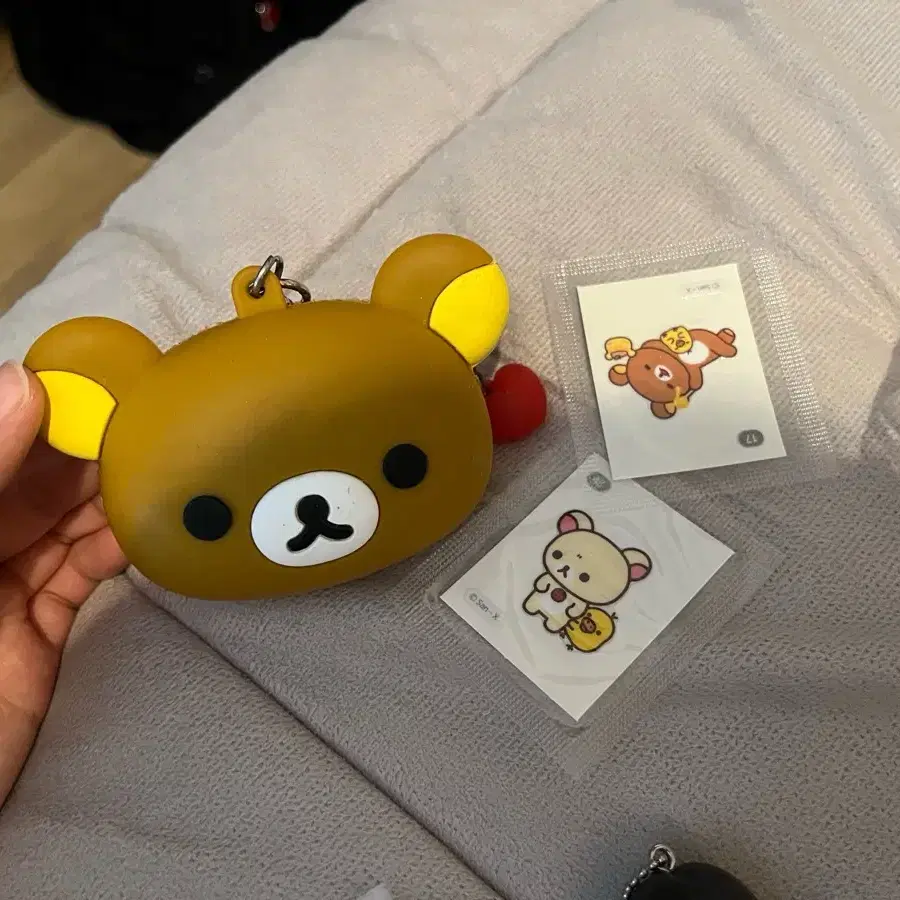 리락쿠마 cu 미니파우치 키링