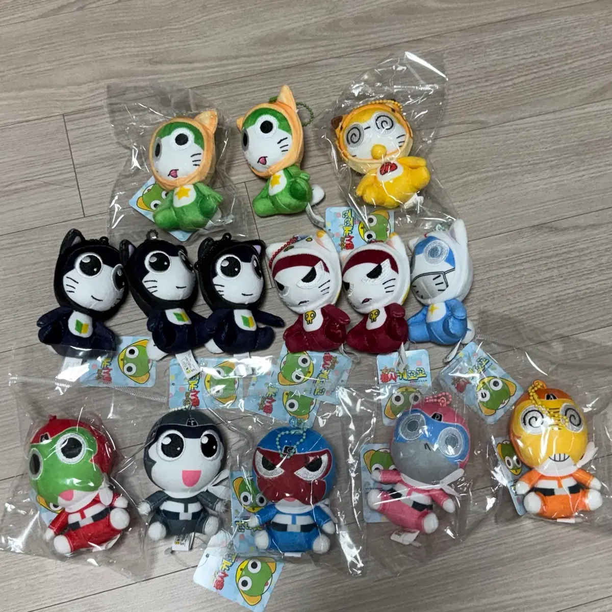 케로로 중사 인형 키링 일괄 세트