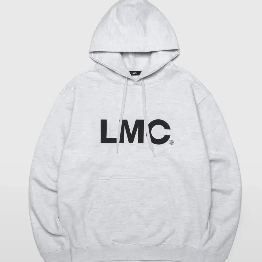 LMC 로고 후드티 라이트그레이