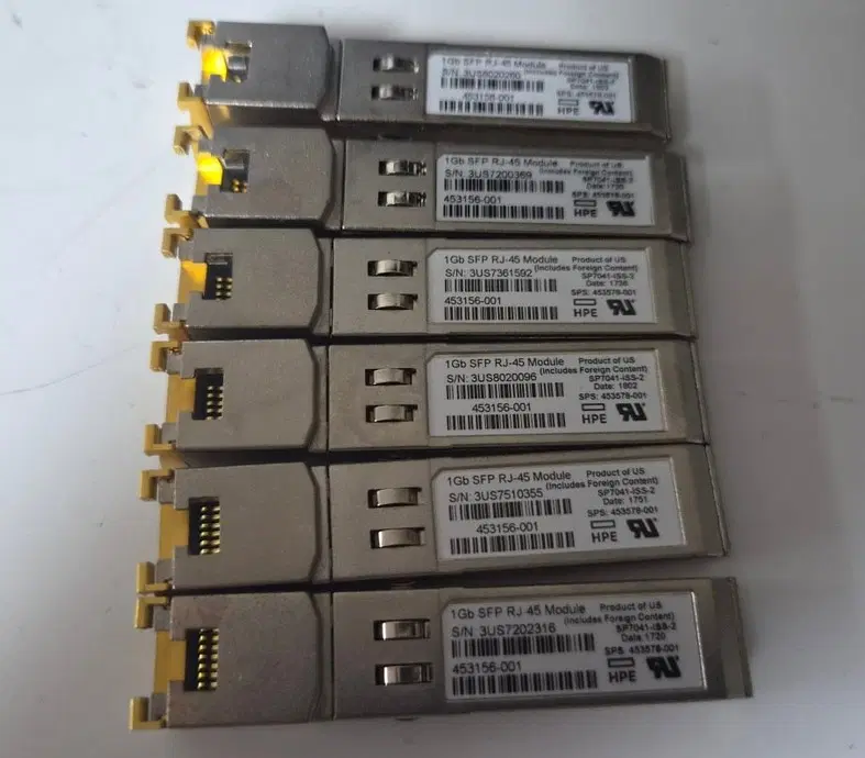 HPE SFP to RJ45 1G 변환 모듈 - 1GBase-T / 1G-T 지빅, 트랜시버