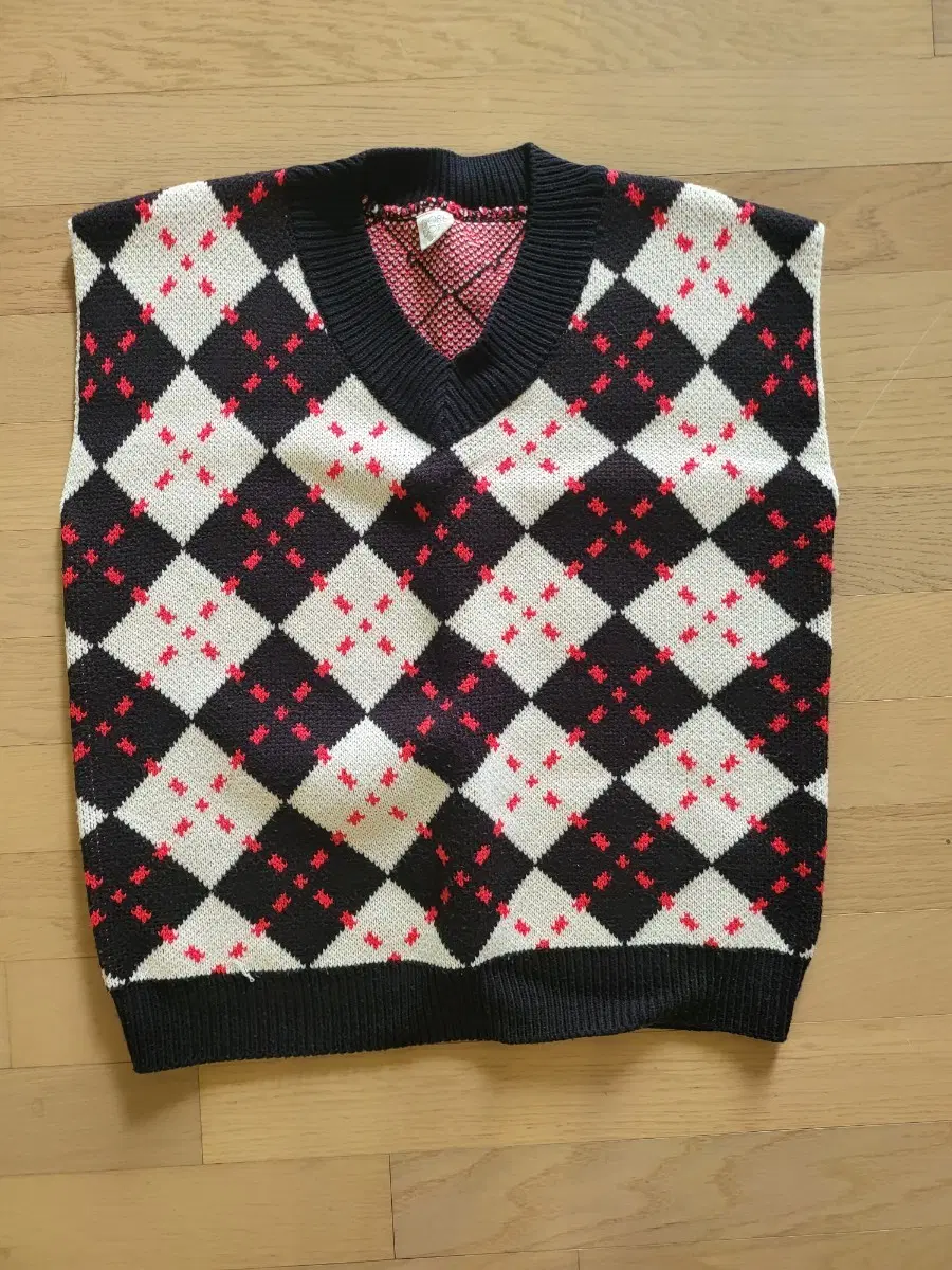 도레도레아동복 3XL 오버핏 브이넥 니트 조끼