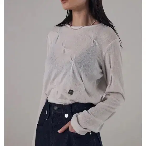 트리밍버드 씨스루 롱슬리브