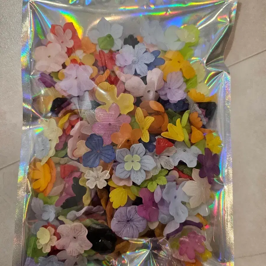 키링재료 꽃비즈믹스