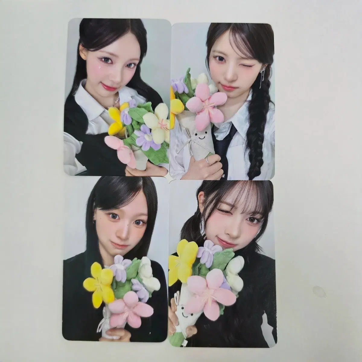 리센느 꽃 포카 미공포 세트