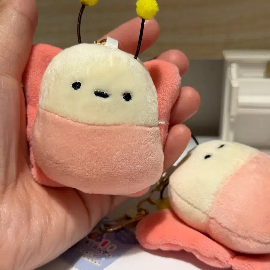 모찌나비 인형키링 가방고리 핑크/엘로우