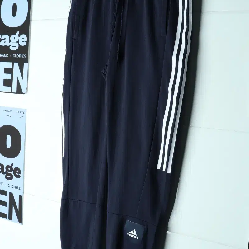 (L-XL) 아디다스 트레이닝복 바지 네이비 삼선 축구-P10822