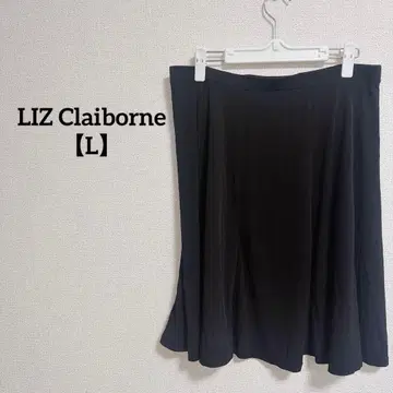 새상품급 LIZ Claiborne 블랙 플레어 스커트 블랙 스커트 무릎 기장