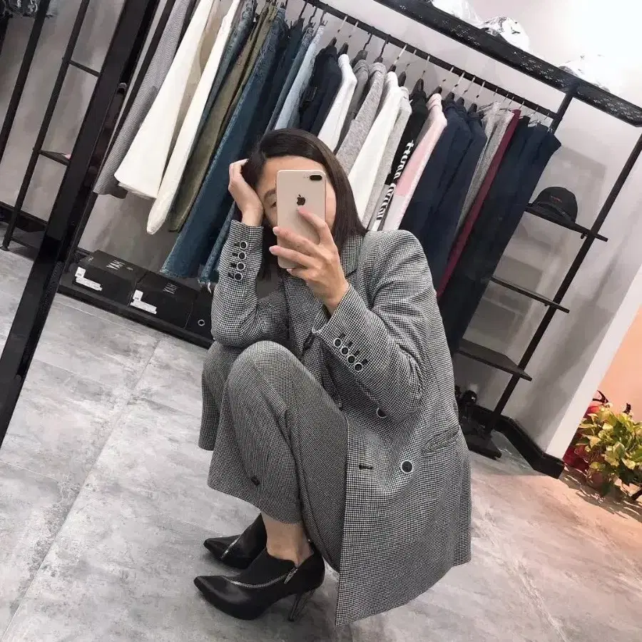 HAUS OF PBK 천연가죽 지퍼 앵클부츠