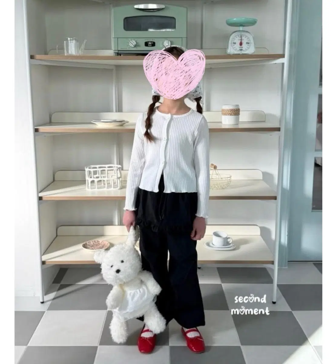 새상품 세컨드모먼트 유아 가을가디건