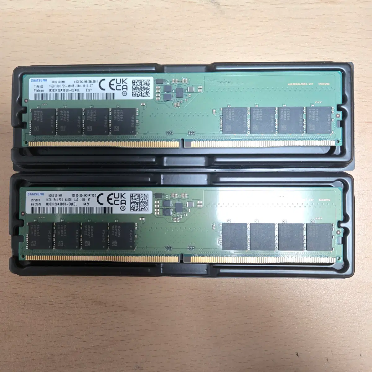 DDR5 4800 16GB 메모리 2개가 1세트 memtest86 pass