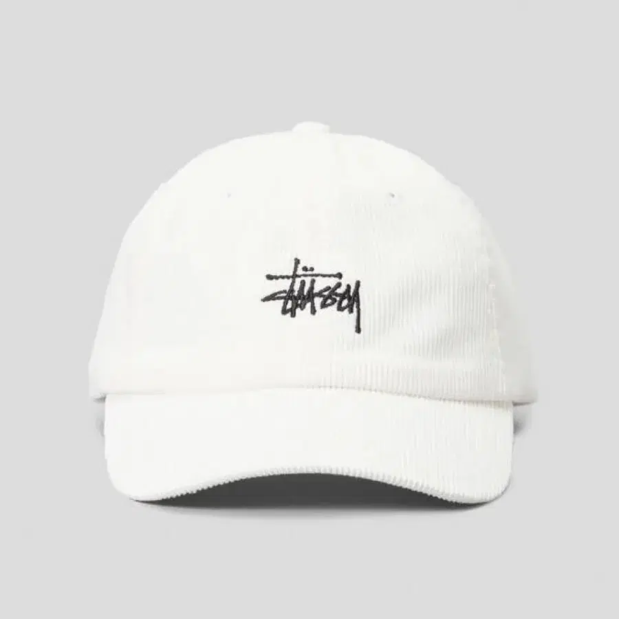[새상품] 스투시 (Stussy) 그래피티 코듀로이 로우 프로 캡 크림 블랙 FREE