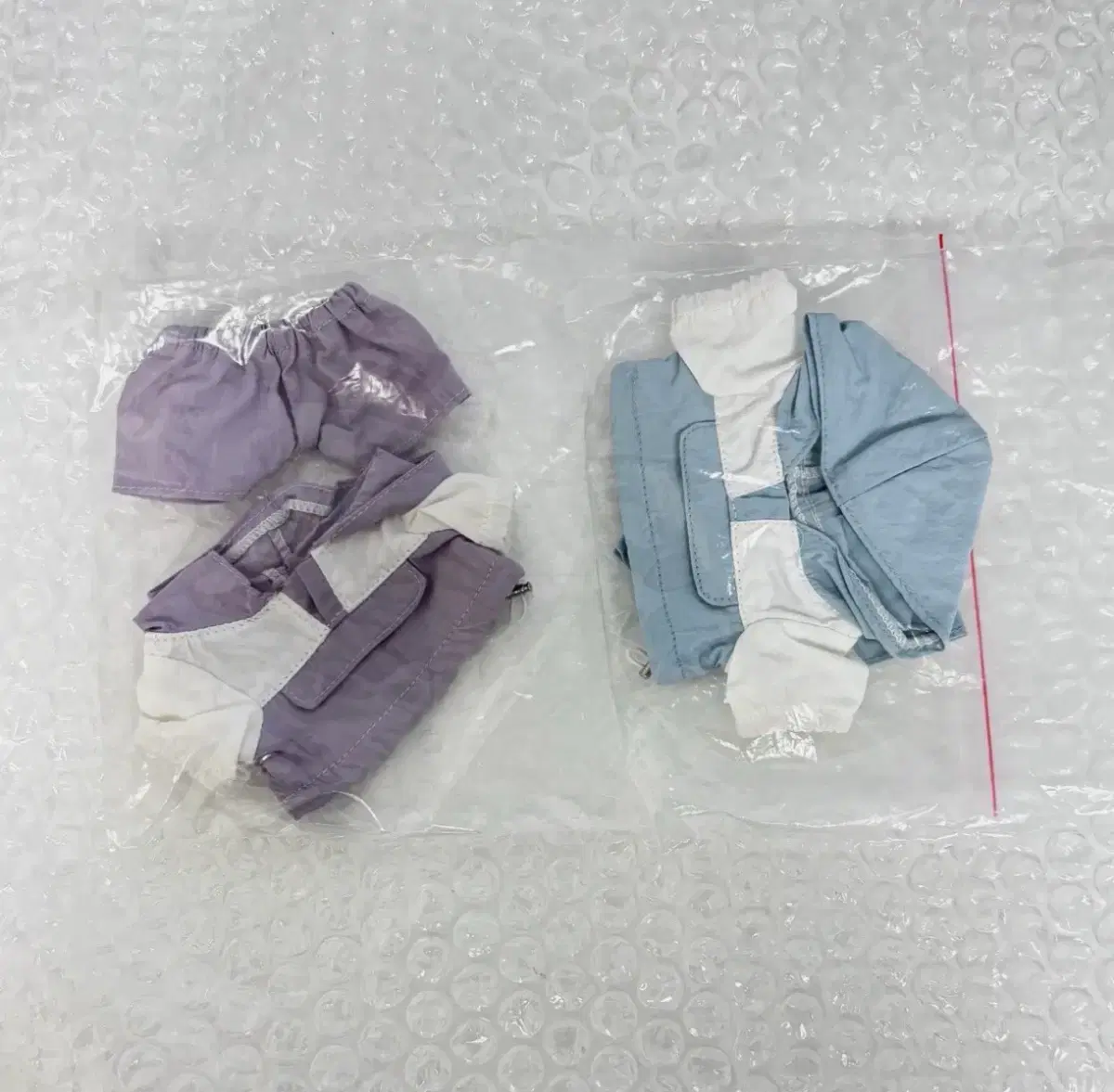 10cm 인형옷 수제 아노락 화이트 퍼플 양도