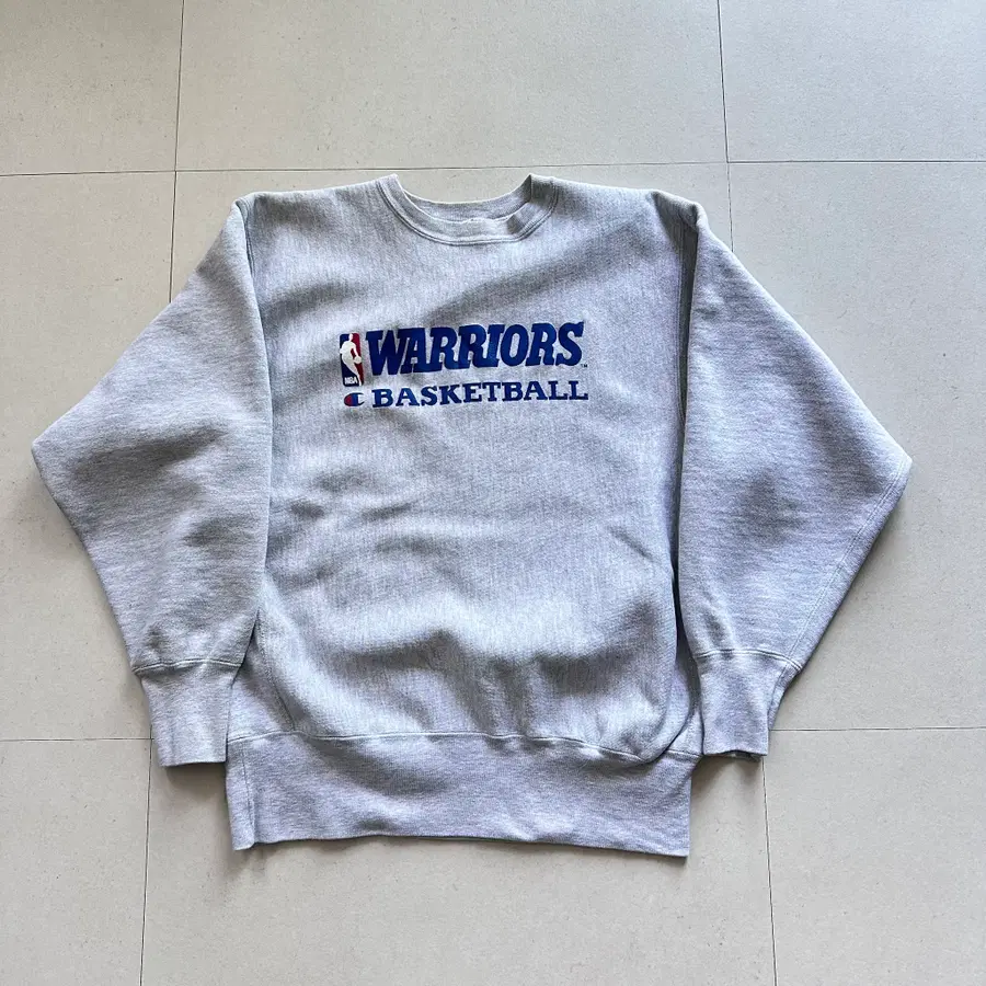 90s 챔피온 MADE IN USA 리버스위브 NBA 워리어스 맨투맨 XL