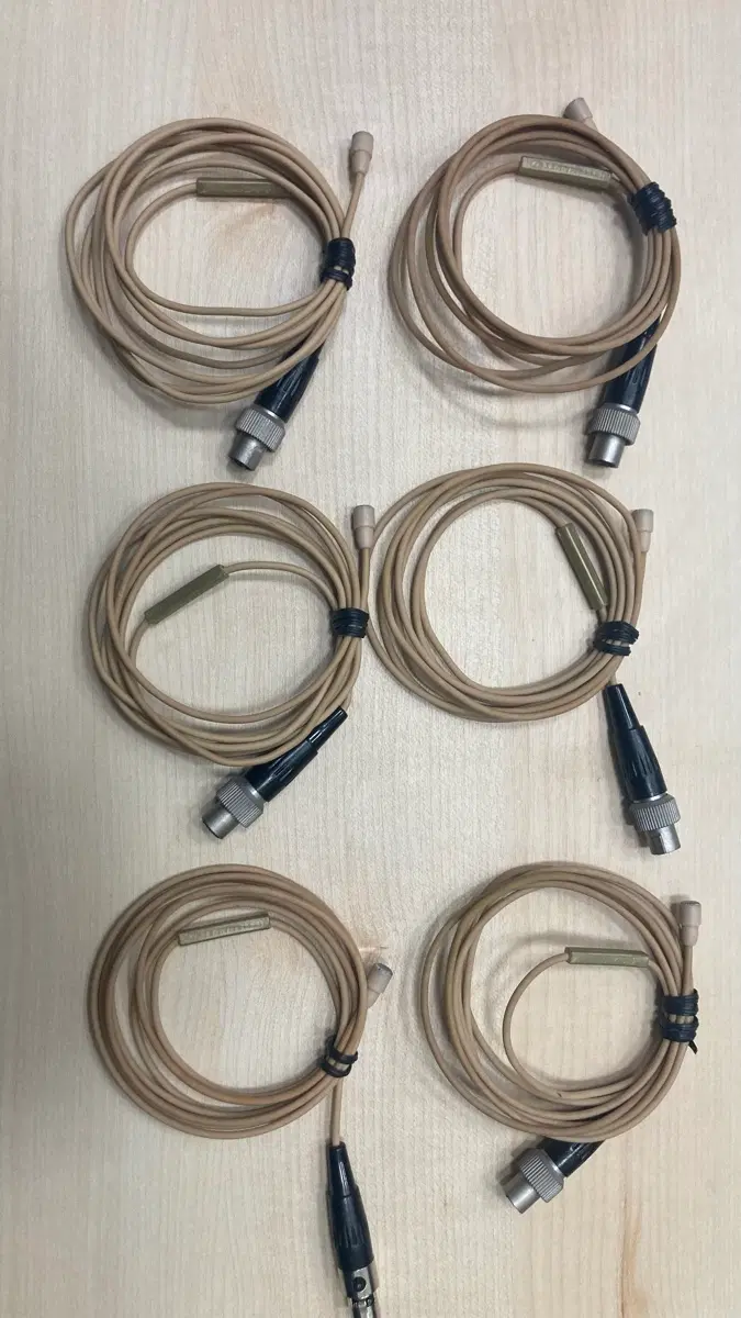 [젠하이저] Sennheiser MKE 2-Gold 4핀 슈어타입 라발리에 마이크 6개 일괄 판매